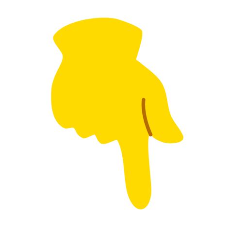 Yellow Hand Showing Symbol Png 11099628 Png