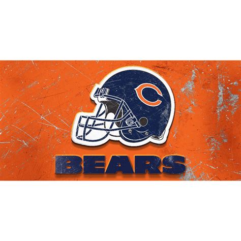 Chicago Bears Glass Wall Art Helmet, 593-1019