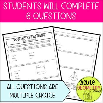 cross sections   shapes worksheet  checking printable activity