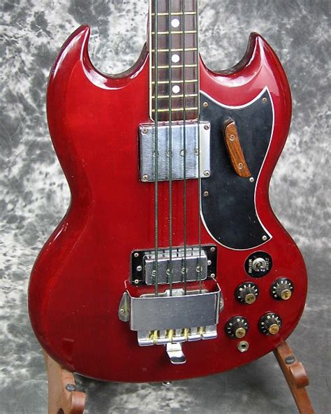 Vg Vintage Sekova Sg Style Electric Bass Guitar Reverb