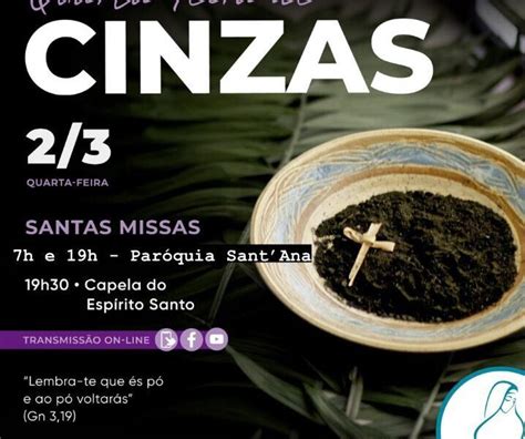 Quarta Feira De Cinzas Par Quia Sant Ana