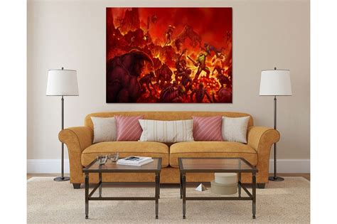 Doom Poster Eternal Wall Art Game Poster Twall Decor Etsy