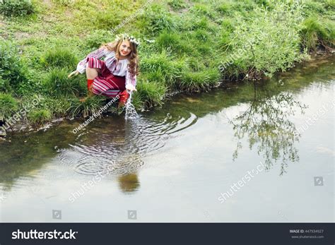 Beautiful Ukrainian Blonde Girl Wears Ukrainian Stock Photo Shutterstock