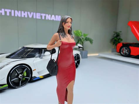 MÔ HÌNH NHÂN VẬT FIGURE HOT GIRL ĐẦM ĐỎ TỶ LỆ 1 18 Mô Hình Tĩnh Việt Nam