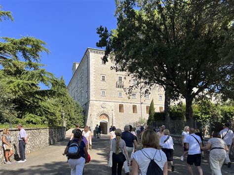 Monte Cassino Italy September Entrance Gate Of The