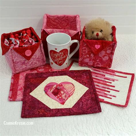 Free Valentine’s Day Quilted Mug Rugs