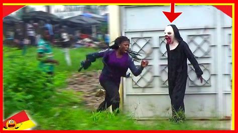 😂😅😂 Scary Mask Funny Scary Prank Craziest Reactions Comedy Youtube