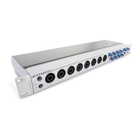 PRESONUS 26X26 FIREWIRE RECORDING SYSTEM USER MANUAL Pdf Download | ManualsLib