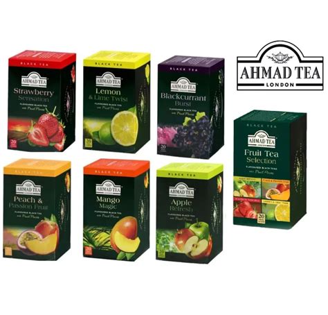 Ahmad Tea Flavour Black Tea Peach Passion Fruits Mango Strawberry