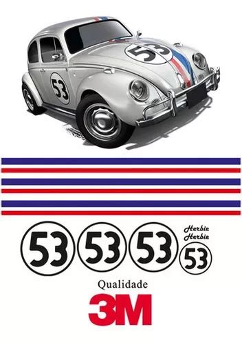 Kit Completo Faixas Decorativas Adesivos Fusca Herbie M Pl Frete Gr Tis