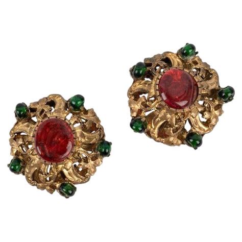 Coco Chanel Earrings - 93 For Sale on 1stDibs | coco chanel earrings cc ...