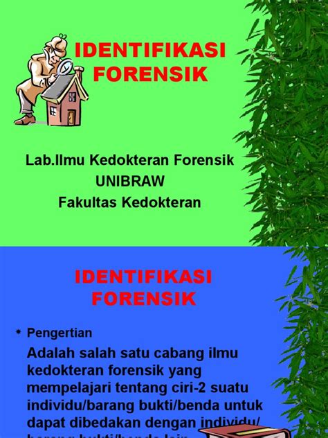 Pdf Identifikasi Forensik Ppt Dokumen Tips