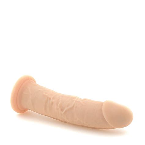 Grube i duże cieliste dildo realistyczne bez jąder 22 cm Loris pl