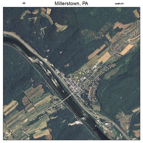 Aerial Photography Map of Millerstown, PA Pennsylvania