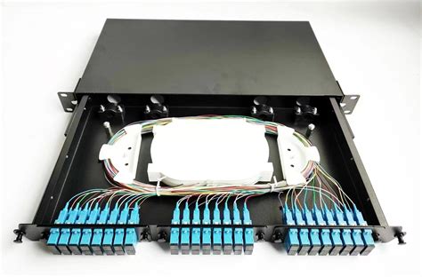12244896144 Cores Optical Fiber Patch Panel Sliding 96 Core Fiber