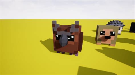 Cute Cube Animals Extra In Characters Ue Marketplace