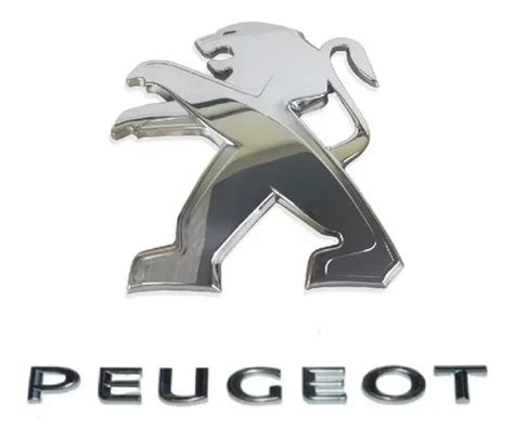 Emblemas Logo Le O Peugeot Letreiro Cromado Mala Kit P S Frete Gr Tis