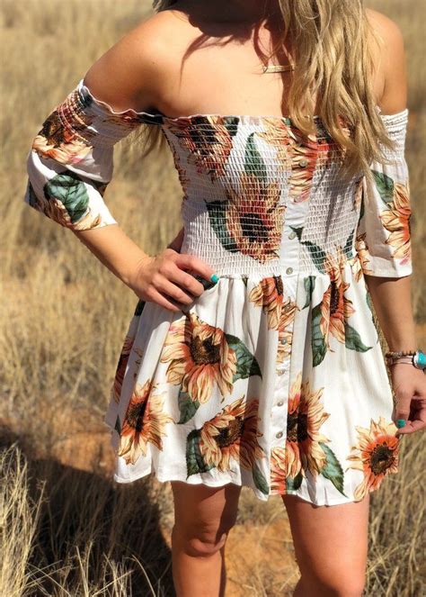 Lucey Sunflower Dress Sunflower Dress Summer Dresses Fashion