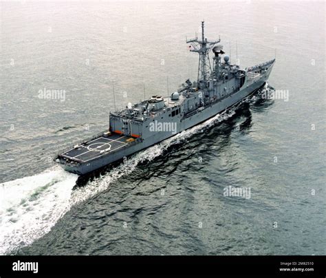 An Elevated Starboard Quarter View Of The Guided Missile Frigate Robert