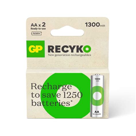 Buy Gp Recyko Mah Rechargeable Aa Battery Pack With Cheap Price