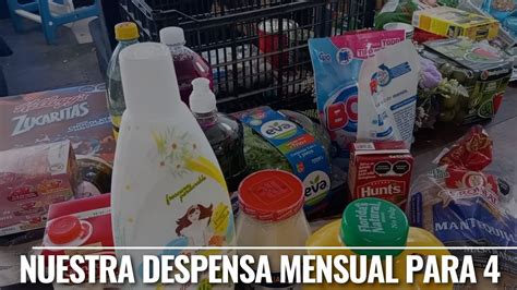 Nuestra Despensa Mensual Para Una Familia De Compras Despensa