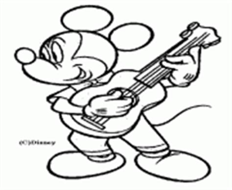 Coloriage Mickey Mouse Drum Batterie JeColorie