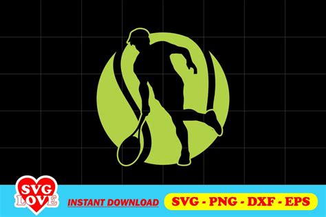 Tennis Player Silhouette Svg Gravectory