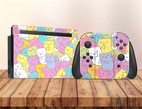 Colorful Cats Nintendo Switch Skin For Nintendo Switch Switch Lite