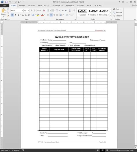 Quality Control Spreadsheet Template — Db