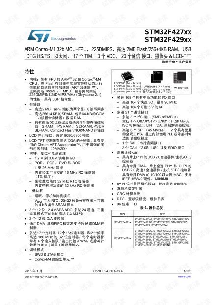 Stm32f4xx中文数据手册pdfstm32f4xx数据手册stm32f4中文数据手册资源 Csdn文库