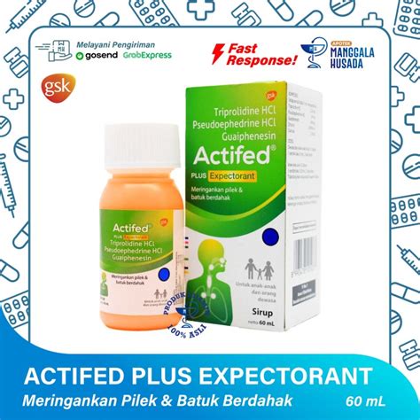 Jual Actifed Plus Expectorant Hijau Ml Gsk Kota Palembang