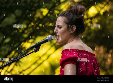 Singer Aurora Garcia Duo during their performance at the first edition ...