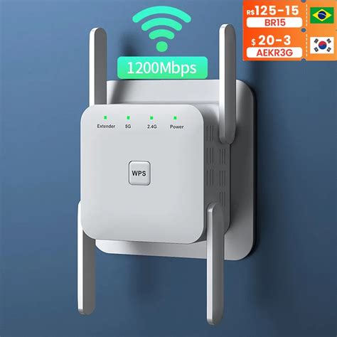 5g Repetidor Wifi De Longo Alcance 1200mbps Wi Fi Extensor Roteador