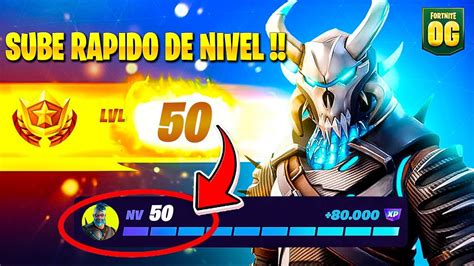 MAPA DE XP COMO SUBIR 50 NIVELES RAPIDO En FORTNITE TEMPORADA ORIGENES