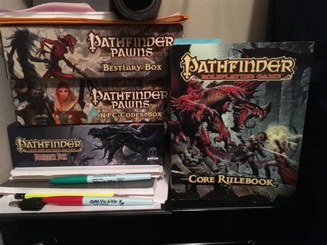 [H] Pathfinder Core Rulebook + Beginners Box + Bestiary Pawns Box + NPC