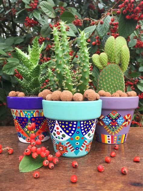 Petit Pot Pour Cactus Plantes Succulentes Macetas Pintadas Macetas