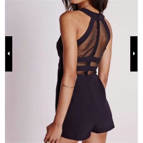 Missguided Womens Black Playsuit Romper Depop