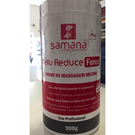 Samana Cellu Reduce Force Creme Massagem Lipo H Kg Submarino