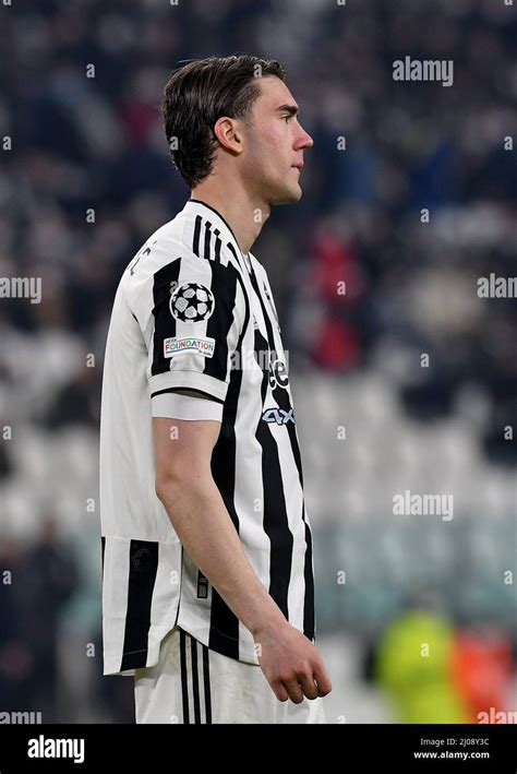 Dusan Vlahovic Vom Fc Juventus In Aktion Während Der Uefa Champions