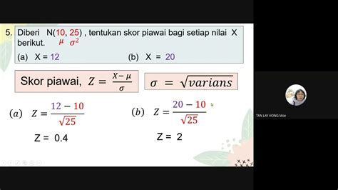 Taburan Normal Latihan 1 Youtube