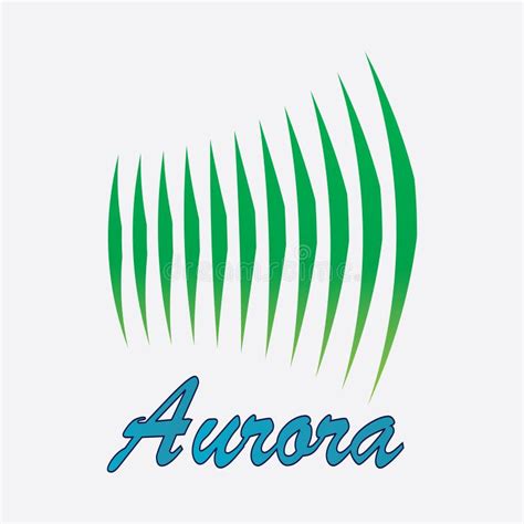 Aurora Logo Vector Illustrations Design Stock Vector Illustration Of