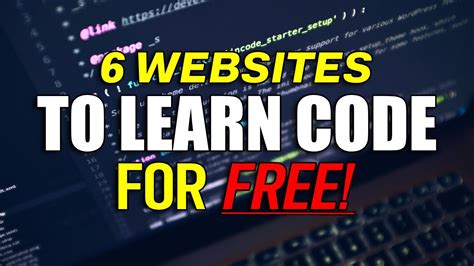 Websites To Learn Code For Free Youtube