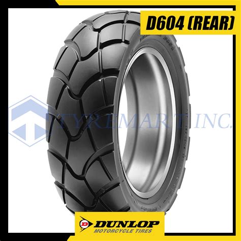 Dunlop Tires D604 120 80 17 61P Tubeless Dual Action Motorcycle Tire