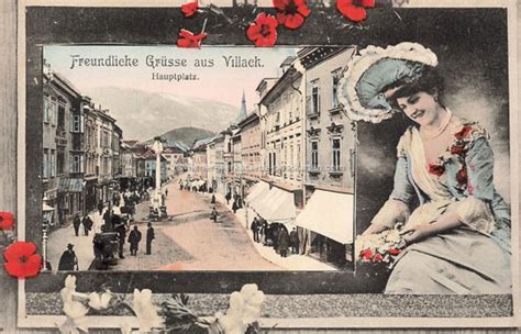 Villach um 1908 Wiener Werkstätte Postkarten