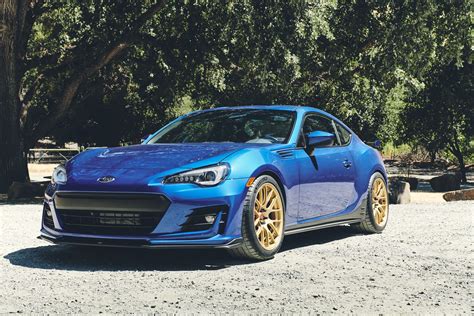 Subaru Brz Blue Gold Rims