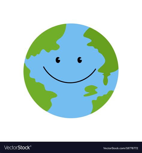 Planet Is Smiling Royalty Free Vector Image Vectorstock