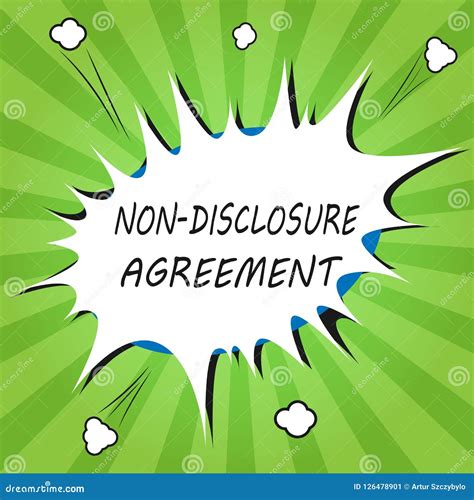 Handwriting Text Writing Non Disclosure Agreement Concept Meaning