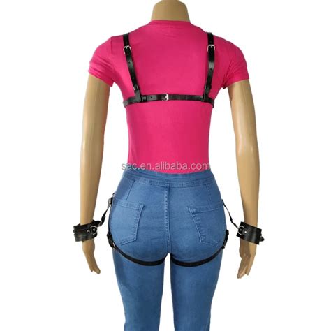 Sacknove Wholesale Bondage Set Sex Toys Women Fetish Hollow Leather Body Bdsm Harness With
