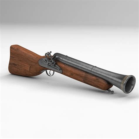 3d Vintage Blunderbuss