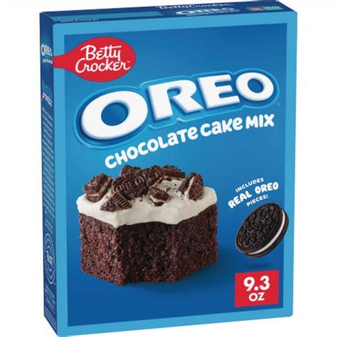 Betty Crocker OREO Chocolate Cake With OREO Cookie Pieces Baking Mix, 9 ...